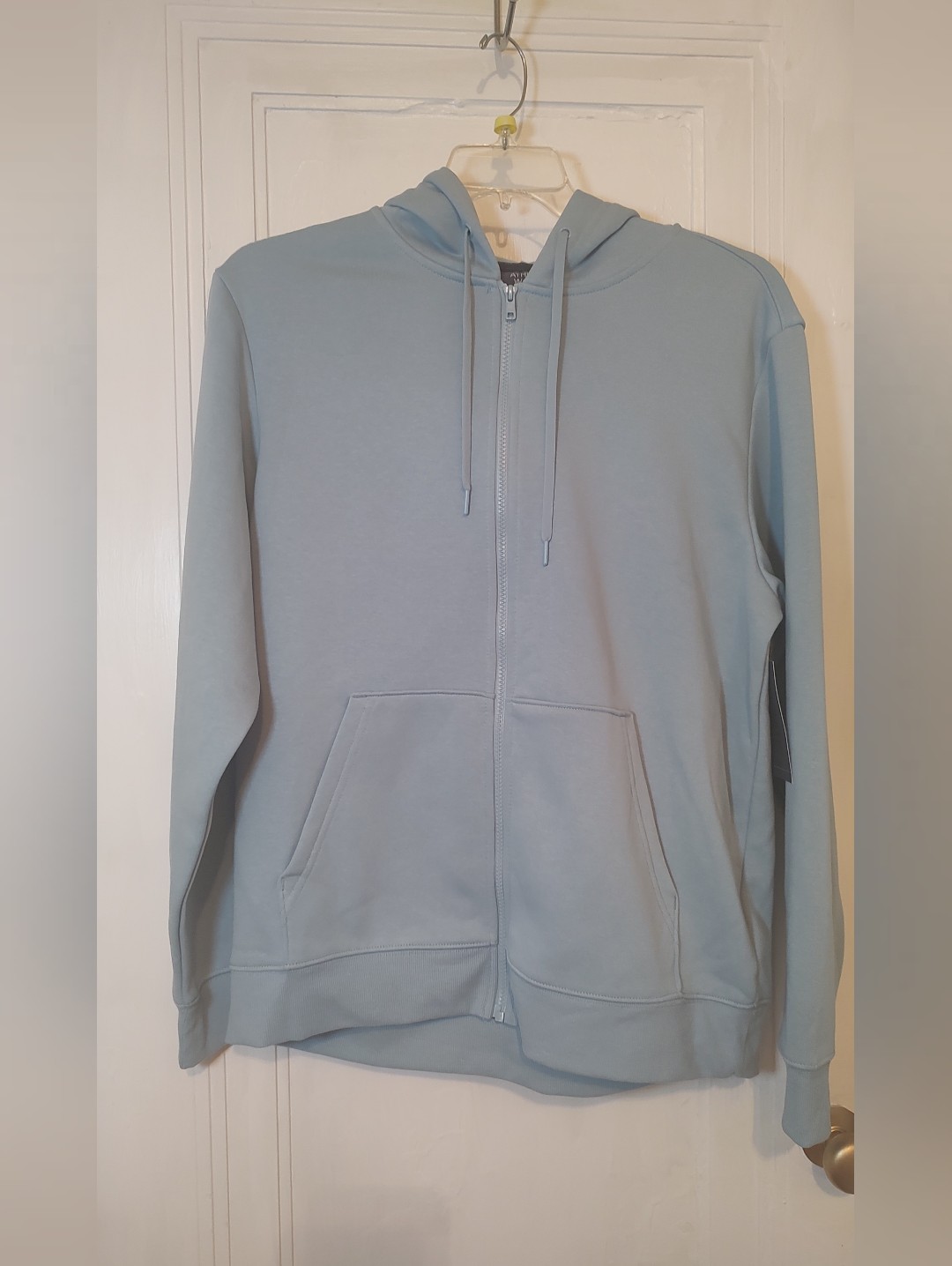 Athletic Works Men's Size L Zip Up Fleece Hoodie Sweatshirt Blue Presence Nwt — image 2 of 8